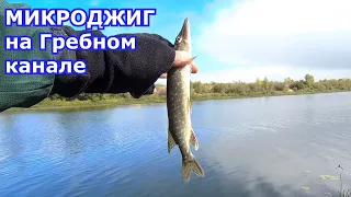 Микроджиг на Гребном канале, подбираю ключик...