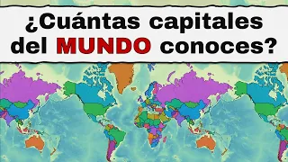 ¿Cuántas capitales del MUNDO conoces? ¿Aceptas el Gran Reto? | TODOS los países de los 5 continentes