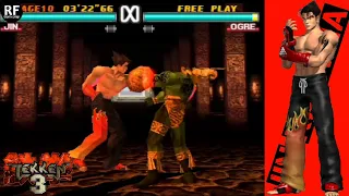 JIN KAZAMA BERTARUNG! THE KING Of IRON FIST TOURNAMEN || TEKKEN 3 (PS1/ePSXe) ARCADE MODE #100