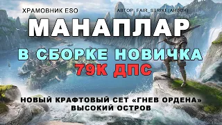 Храмовник в мане (манаплар) 79к дпс Высокий остров сборка новичка новые сеты ESO manaplar High Isle