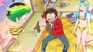 Ten-chan destroys the scarf that Lum made for Ataru!  0_o  "Urusei Yatsura 2024" - うる星やつら