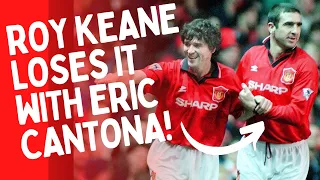 Roy Keane Loses it with Eric Cantona During 1996 FA Cup Final (Manchester United vs Liverpool)