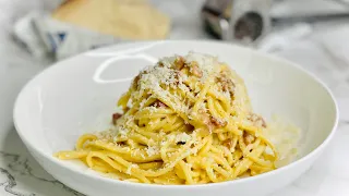 Authentic Italian Spaghetti Carbonara Recipe in 15 minutes | Home cooking in simple steps