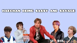 haechan being sassy and savage