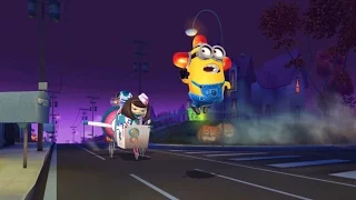 Despicable Me 2 - Minion Rush : Bee-do Minion Vs Meena In Residential Area ! Halloween