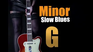 Blues Backing Track Jam - Ice B. - MCCD Sessions - Minor Slow Blues in G