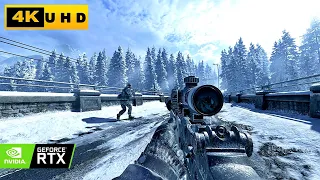 Winter Sniper Mission  Call of Duty Modern Warfare 2 Remastered | 4K | EXTREME GRAPHICS