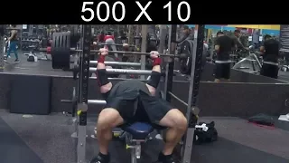 500 lb Bench x 10 reps