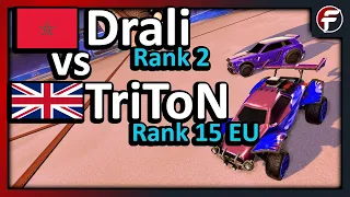 Drali (Rank 2) vs TriToN | Rocket League 1v1 Showmatch