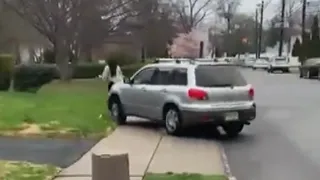 Suburban Road Rage Attack Captured on Surveillance Camera