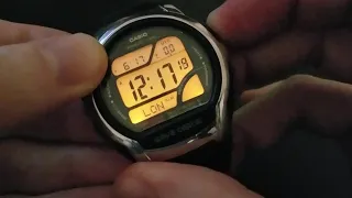 How to set time and date Casio WV58A Waveceptor