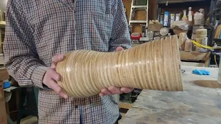 Woodturning - The Plywood Vase - Its Mesmerizing!