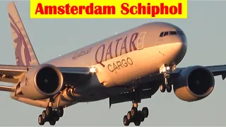 (1/3) CLOSE-UP LANDINGS in Amsterdam - Airbus A380, A350, Boeing 747, 787, 777 - plane spotting