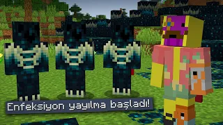 Minecraft Manhunt ama Warden Hastalığı Dünyaya Yayılıyor!