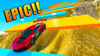 MEGA RAMPA EN BAJADA!! SI FRENO ME MUERO!! CARRERAS DE GTA 5 ONLINE 2020