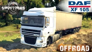 SpinTires DAF XF 105 Truck Stuck in Mud