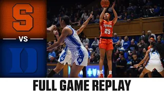 Syracuse vs. Duke Full Game Replay | 2022-23 ACC Women’s Basketball