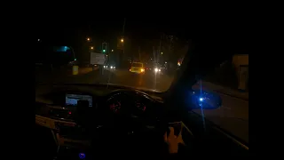 bmw 330i e92 POV night drive