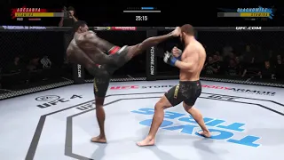 Israel Adesanya vs Jan Blachowicz UFC 4 Simulation (Vale Tudo)
