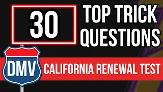 California DMV Renewal Test for Seniors 2024 (30 Top Trick Questions)