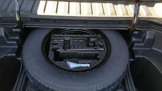 2017 Honda Ridgeline spare tire removal.