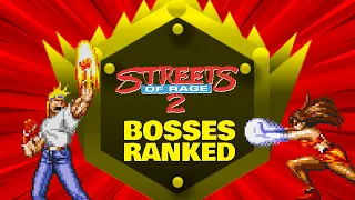R.Bear is By Far The Toughest - Streets of Rage 2 Bosses Ranked (Sega)