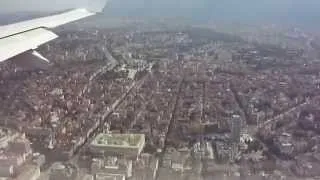 Bulgaria Air Embraer 190 landing at Sofia Airport