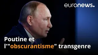 Poutine dénonce l'"obscurantisme" transgenre