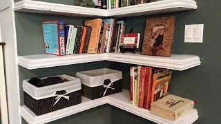 DIY Floating Corner Shelves