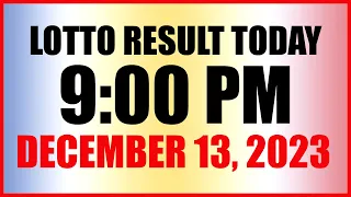 Lotto Result Today 9pm Draw December 13, 2023 Swertres Ez2 Pcso