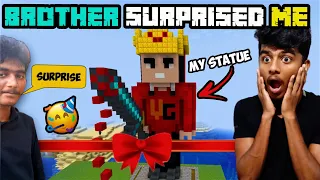 MY BROTHER SURPRISED ME WITH STATUE IN MINECRAFT TAMIL | MINECRAFT BIRTHDAY SURPRISE || Tamil