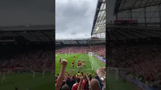 Pogba doing the Bruno Fernandes celebration 🍾🤣 #shorts #manunited #premierleague #sancho #rashford