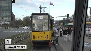 Tramwaje Warszawa 2022 Linia 1