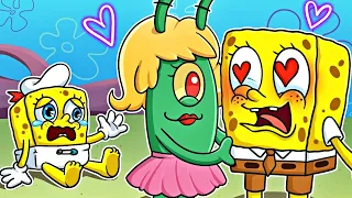 Mom and Dad, Please don't Leave Me?! - Sad Story of Spongebob // Spongebob Animation