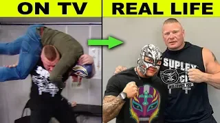 10 WWE Enemies Who Are Friends in Real Life - Brock Lesnar & Rey Mysterio