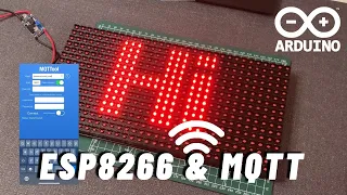 P10 Display DMD Text Box with ESP8266 MQTT (NodeMCU-Arduino) MQTT-DMD
