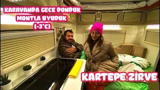 Karavanımızla İlk Kampımız | Isıtıcımız Çalışmadı, Donduk | Kartepe Zirve | Vanlife