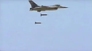 U.S. Air Force F-16 Cluster Drop