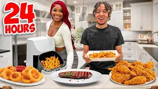 EATING ONLY AIR FRIED FOODS FOR 24 HOURS!
