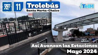 TRAMO ELEVADO inicia su CONSTRUCCIÓN! Así AVANZA el TROLEBÚS a CHALCO (Mayo 2024)