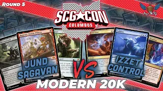 MTG Modern | Jund Sagavan vs Izzet Control | SCGCON Columbus Modern 20k | Round 5