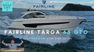 Fairline Targa 65 GTO - This boat is GORGEOUS! Walkthrough with Dan Jones