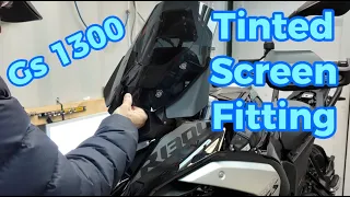 Bmw Gs 1300 new tinted screen available at your BMW dealer, part number in the below, how to fit