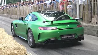 Mercedes AMG GT R  Exhaust Sounds! - Accelerations, Revs, Donuts & More!