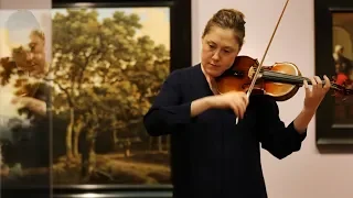 Practicing on a 276-year-old Italian violin