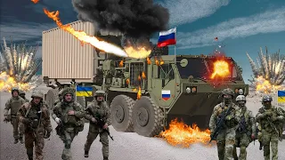 THERE IS NOTHING LEFT! A convoy of 7800 Russian arms supplies was destroyed by the US en route