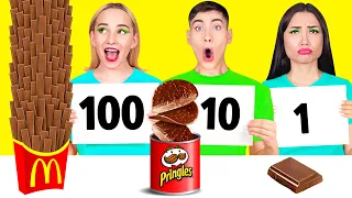 1 ، 10 أو 100 طبقات الغذاء التحدي HAHANOM Challenge