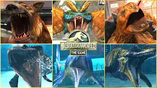 ALL CENOZOIC & ALL AQUATIC SPECIAL ATTACK ANIMATION | Jurassic World The Game [2023]