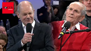 Rentner hält Scholz Standpauke - der sagt: „Na, das musste ja alles mal raus“