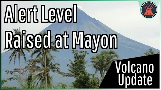 Mayon Volcano Update; Alert Level Raised, Rockfalls Increase